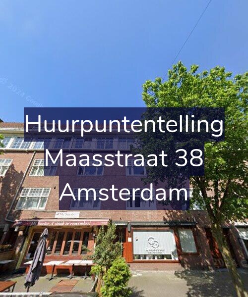 Foto gevel Huurpuntentelling voor Maasstraat 38, Amsterdam