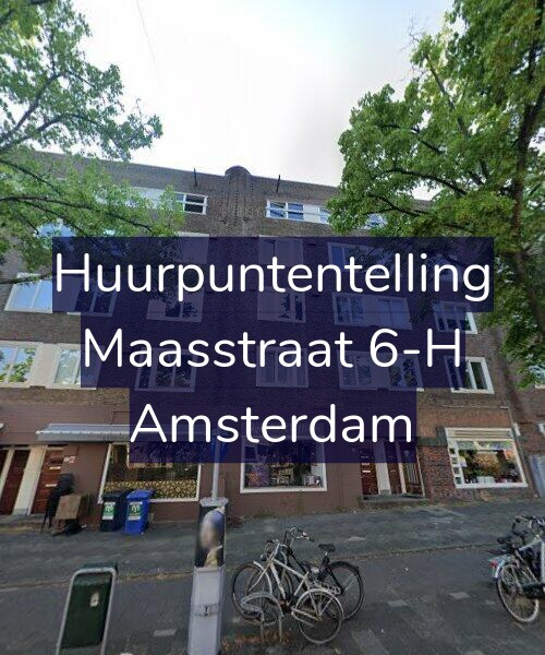 Foto gevel Huurpuntentelling voor Maasstraat 6-H, Amsterdam