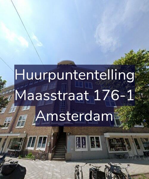 Foto gevel Huurpuntentelling voor Maasstraat 176-1, Amsterdam
