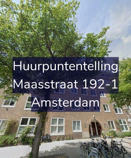 Foto gevel Huurpuntentelling voor Maasstraat 192-1, Amsterdam