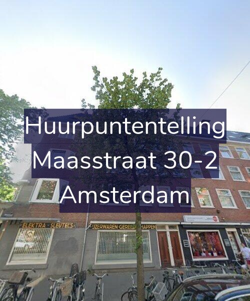 Foto gevel Huurpuntentelling voor Maasstraat 30-2, Amsterdam
