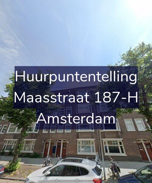 Foto gevel Huurpuntentelling voor Maasstraat 187-H, Amsterdam