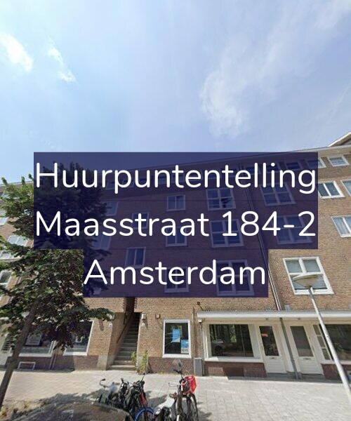Foto gevel Huurpuntentelling voor Maasstraat 184-2, Amsterdam