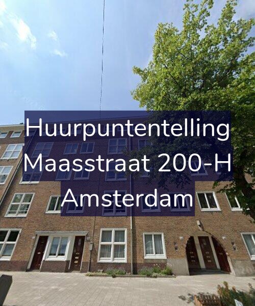 Foto gevel Huurpuntentelling voor Maasstraat 200-H, Amsterdam