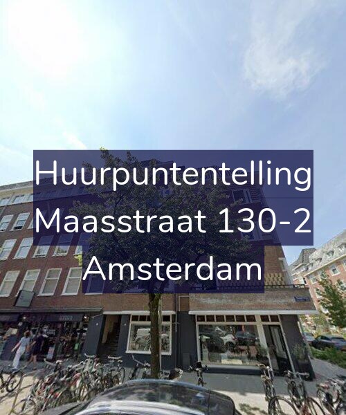 Foto gevel Huurpuntentelling voor Maasstraat 130-2, Amsterdam