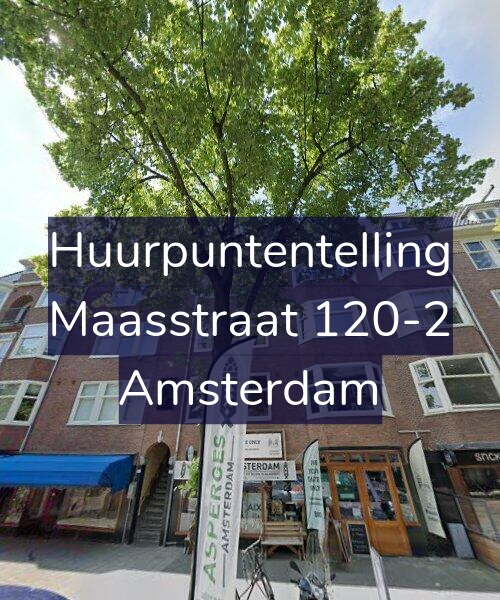 Foto gevel Huurpuntentelling voor Maasstraat 120-2, Amsterdam