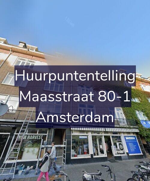 Foto gevel Huurpuntentelling voor Maasstraat 80-1, Amsterdam