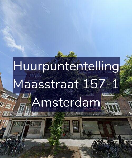 Foto gevel Huurpuntentelling voor Maasstraat 157-1, Amsterdam