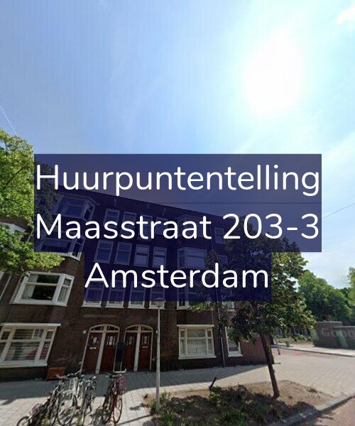 Foto gevel Huurpuntentelling voor Maasstraat 203-3, Amsterdam