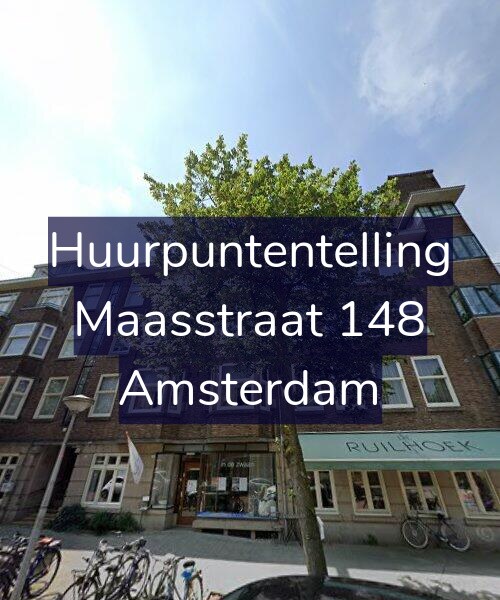 Foto gevel Huurpuntentelling voor Maasstraat 148, Amsterdam