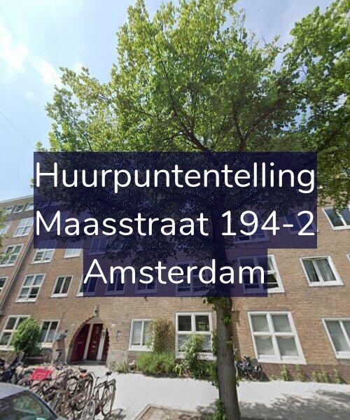 Foto gevel Huurpuntentelling voor Maasstraat 194-2, Amsterdam