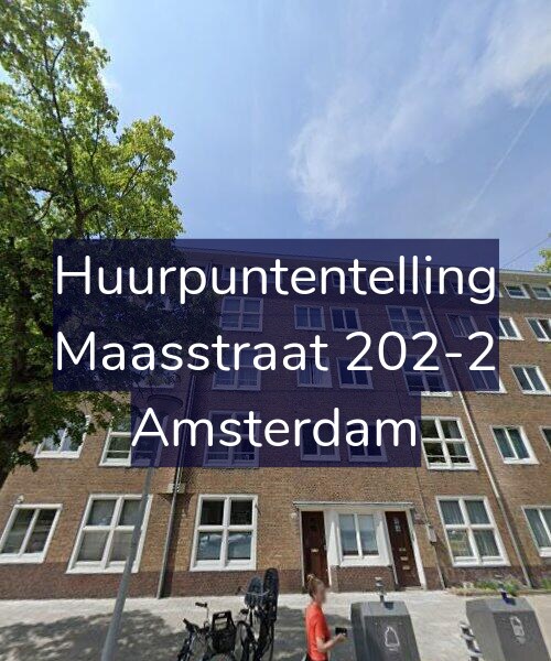Foto gevel Huurpuntentelling voor Maasstraat 202-2, Amsterdam