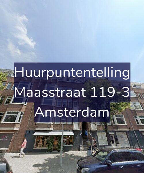 Foto gevel Huurpuntentelling voor Maasstraat 119-3, Amsterdam