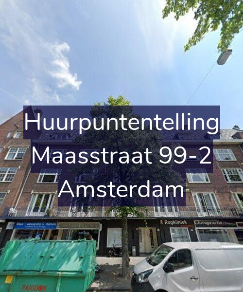 Foto gevel Huurpuntentelling voor Maasstraat 99-2, Amsterdam