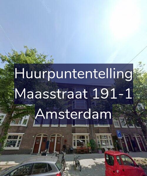 Foto gevel Huurpuntentelling voor Maasstraat 191-1, Amsterdam