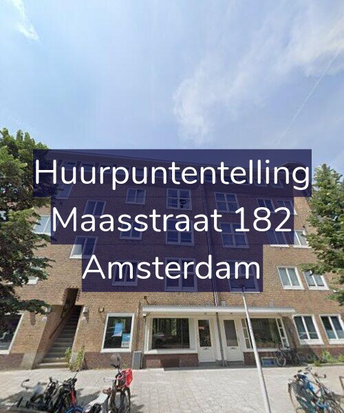 Foto gevel Huurpuntentelling voor Maasstraat 182, Amsterdam