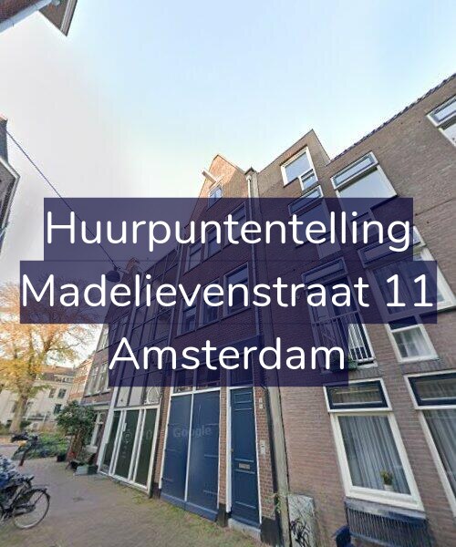 Foto gevel Huurpuntentelling voor Madelievenstraat 11, Amsterdam