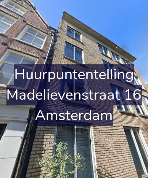 Foto gevel Huurpuntentelling voor Madelievenstraat 16, Amsterdam