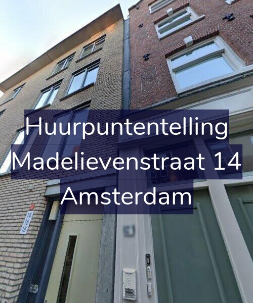 Foto gevel Huurpuntentelling voor Madelievenstraat 14, Amsterdam