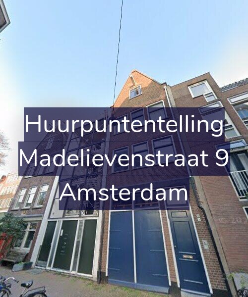Foto gevel Huurpuntentelling voor Madelievenstraat 9, Amsterdam