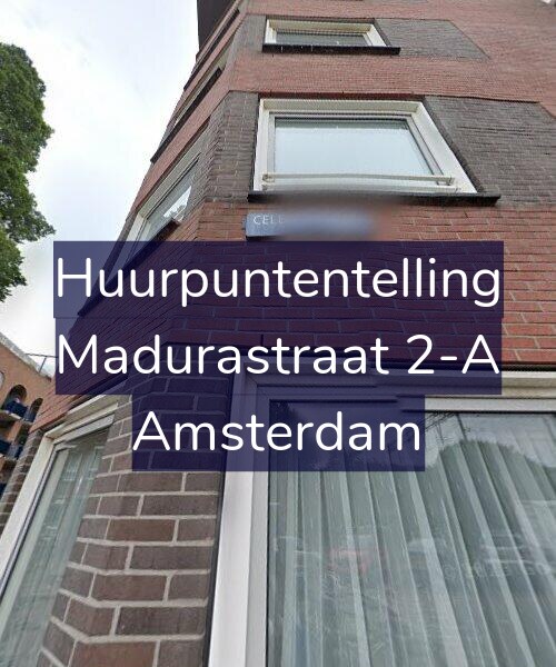 Foto gevel Huurpuntentelling voor Madurastraat 2-A, Amsterdam