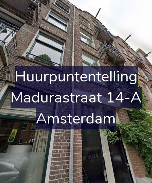 Foto gevel Huurpuntentelling voor Madurastraat 14-A, Amsterdam