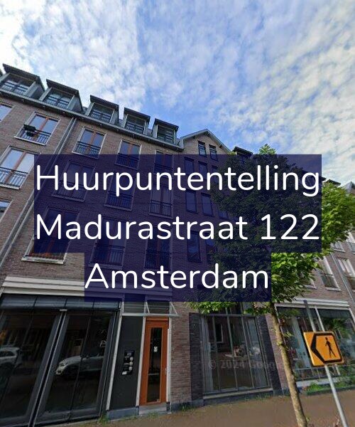 Foto gevel Huurpuntentelling voor Madurastraat 122, Amsterdam