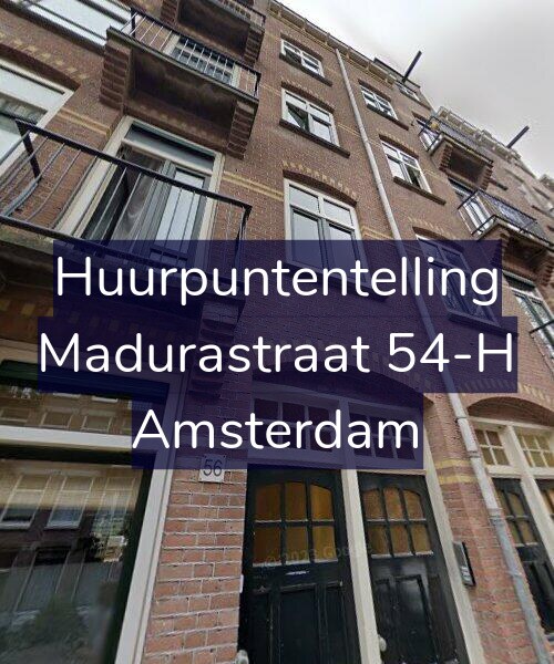 Foto gevel Huurpuntentelling voor Madurastraat 54-H, Amsterdam