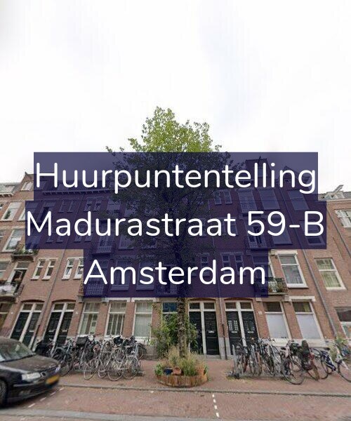 Foto gevel Huurpuntentelling voor Madurastraat 59-B, Amsterdam