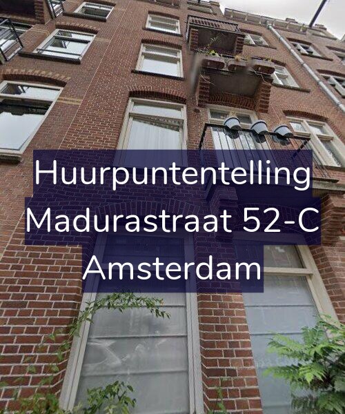 Foto gevel Huurpuntentelling voor Madurastraat 52-C, Amsterdam