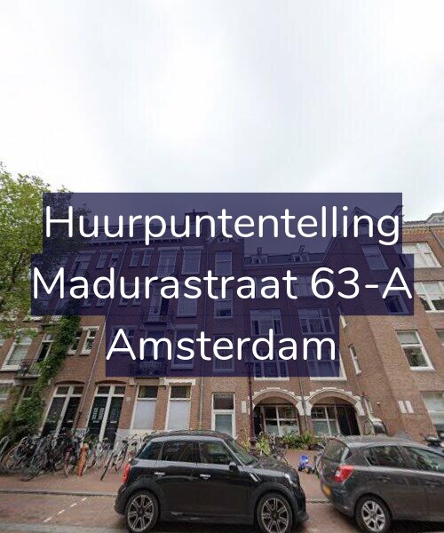 Foto gevel Huurpuntentelling voor Madurastraat 63-A, Amsterdam