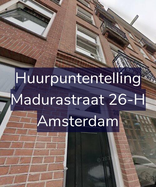 Foto gevel Huurpuntentelling voor Madurastraat 26-H, Amsterdam