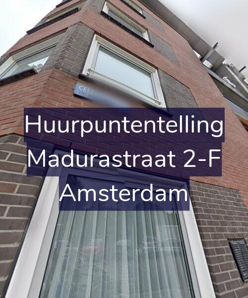 Foto gevel Huurpuntentelling voor Madurastraat 2-F, Amsterdam