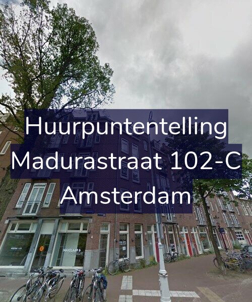 Foto gevel Huurpuntentelling voor Madurastraat 102-C, Amsterdam