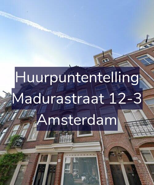 Foto gevel Huurpuntentelling voor Madurastraat 12-3, Amsterdam