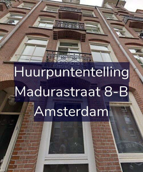 Foto gevel Huurpuntentelling voor Madurastraat 8-B, Amsterdam