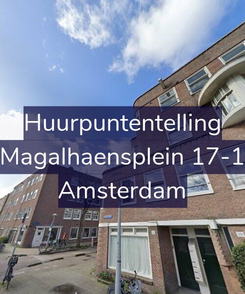 Foto gevel Huurpuntentelling voor Magalhaensplein 17-1, Amsterdam