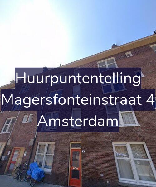 Foto gevel Huurpuntentelling voor Magersfonteinstraat 4, Amsterdam