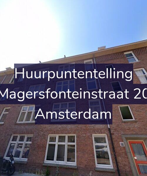 Foto gevel Huurpuntentelling voor Magersfonteinstraat 20, Amsterdam
