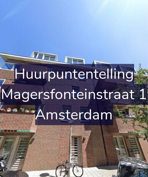 Foto gevel Huurpuntentelling voor Magersfonteinstraat 1, Amsterdam