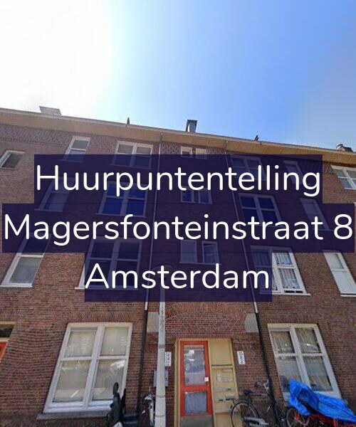 Foto gevel Huurpuntentelling voor Magersfonteinstraat 8, Amsterdam