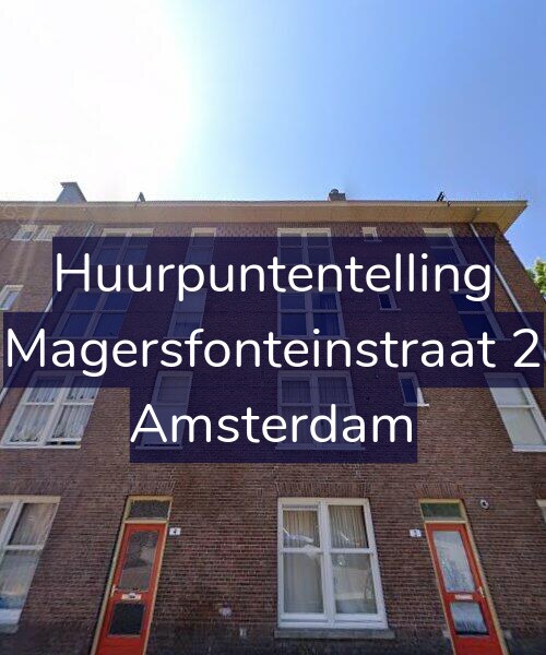 Foto gevel Huurpuntentelling voor Magersfonteinstraat 2, Amsterdam
