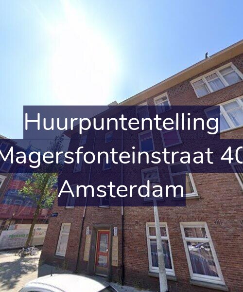 Foto gevel Huurpuntentelling voor Magersfonteinstraat 40, Amsterdam