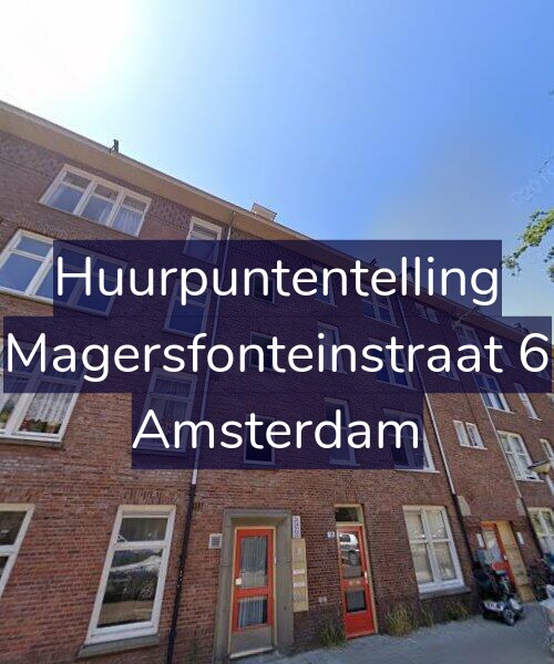 Foto gevel Huurpuntentelling voor Magersfonteinstraat 6, Amsterdam