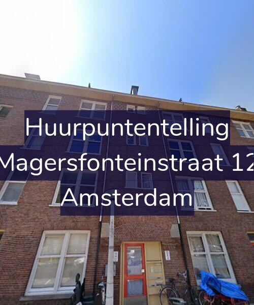 Foto gevel Huurpuntentelling voor Magersfonteinstraat 12, Amsterdam
