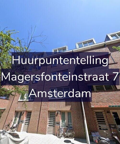 Foto gevel Huurpuntentelling voor Magersfonteinstraat 7, Amsterdam
