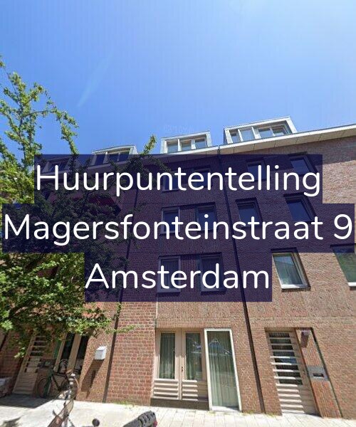 Foto gevel Huurpuntentelling voor Magersfonteinstraat 9, Amsterdam