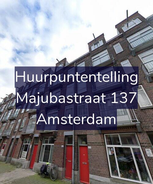 Foto gevel Huurpuntentelling voor Majubastraat 137, Amsterdam