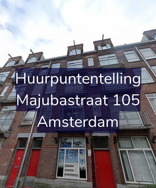 Foto gevel Huurpuntentelling voor Majubastraat 105, Amsterdam