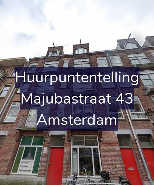 Foto gevel Huurpuntentelling voor Majubastraat 43, Amsterdam